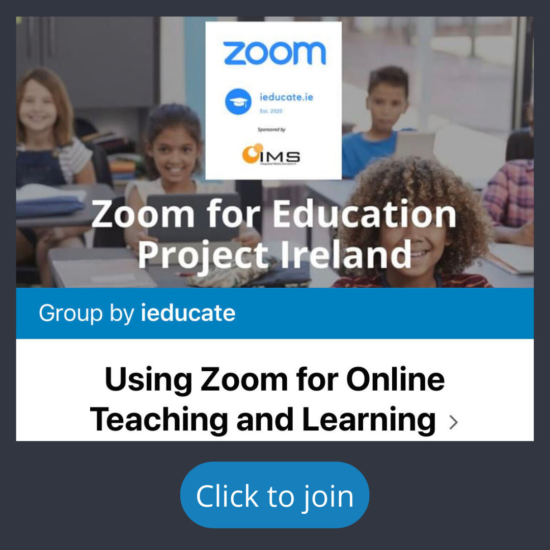 Zoom For Education ieducate.ie
